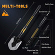 Load image into Gallery viewer, Folding Shovel 15-28inch Heavy Duty Alloy Steel Tactical Shovel with Saw