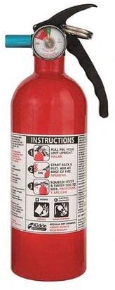 Fire Extinguisher, 5B:C, Dry Chemical, 2 lb, 11" tall