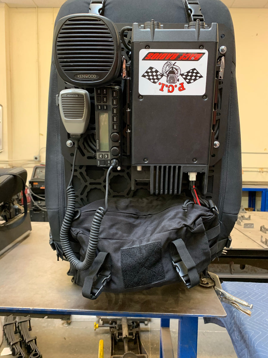 Communication Seat Back Panel Kit with Kenwood 110 watt refurbished radio kit