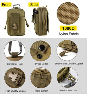 Small Personal Gear Molle pouch with pockets